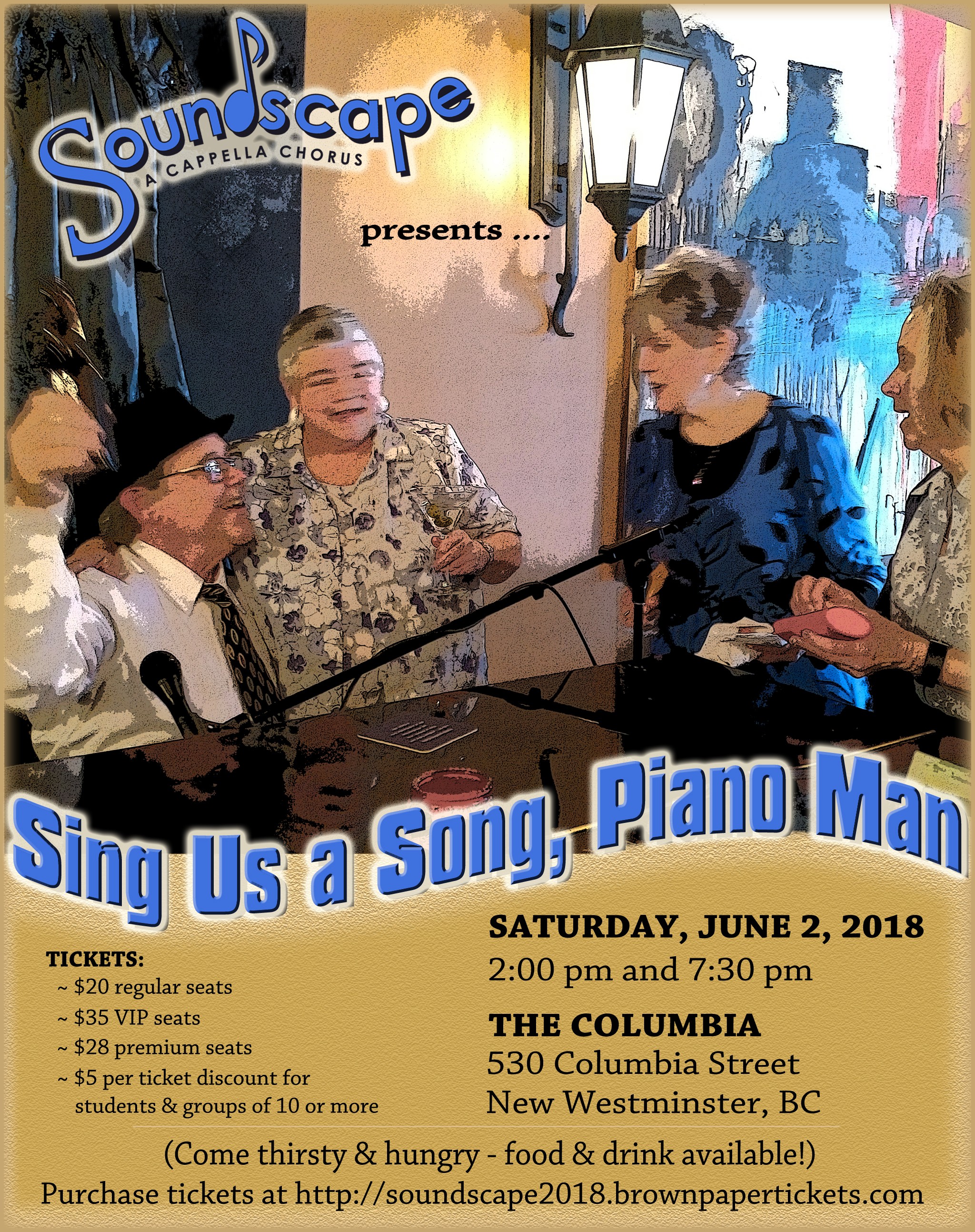 Sing Us a Song Piano Man - Jun 02, 2018 | Soundscape A Cappella Chorus